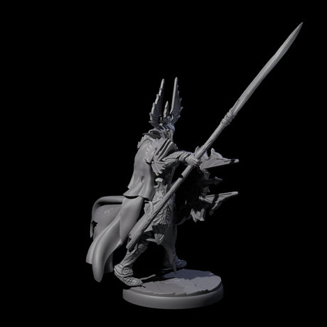 Steadfast Dark Elf Guard H Miniature for Dungeons and Dragons, Pathfinder or other TTRPGs