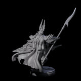 Steadfast Dark Elf Guard H Miniature for Dungeons and Dragons, Pathfinder or other TTRPGs