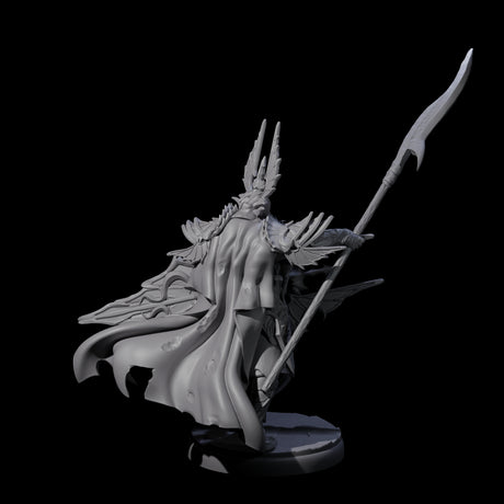 Steadfast Dark Elf Guard H Miniature for Dungeons and Dragons, Pathfinder or other TTRPGs