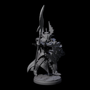 Steadfast Dark Elf Guard H Miniature for Dungeons and Dragons, Pathfinder or other TTRPGs