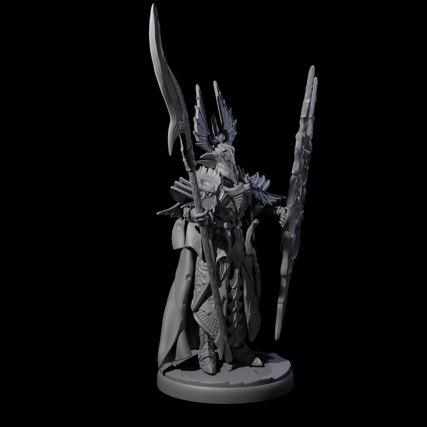 Steadfast Dark Elf Guard I Miniature for Dungeons and Dragons, Pathfinder or other TTRPGs