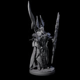 Steadfast Dark Elf Guard I Miniature for Dungeons and Dragons, Pathfinder or other TTRPGs