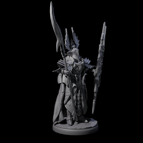 Steadfast Dark Elf Guard I Miniature for Dungeons and Dragons, Pathfinder or other TTRPGs