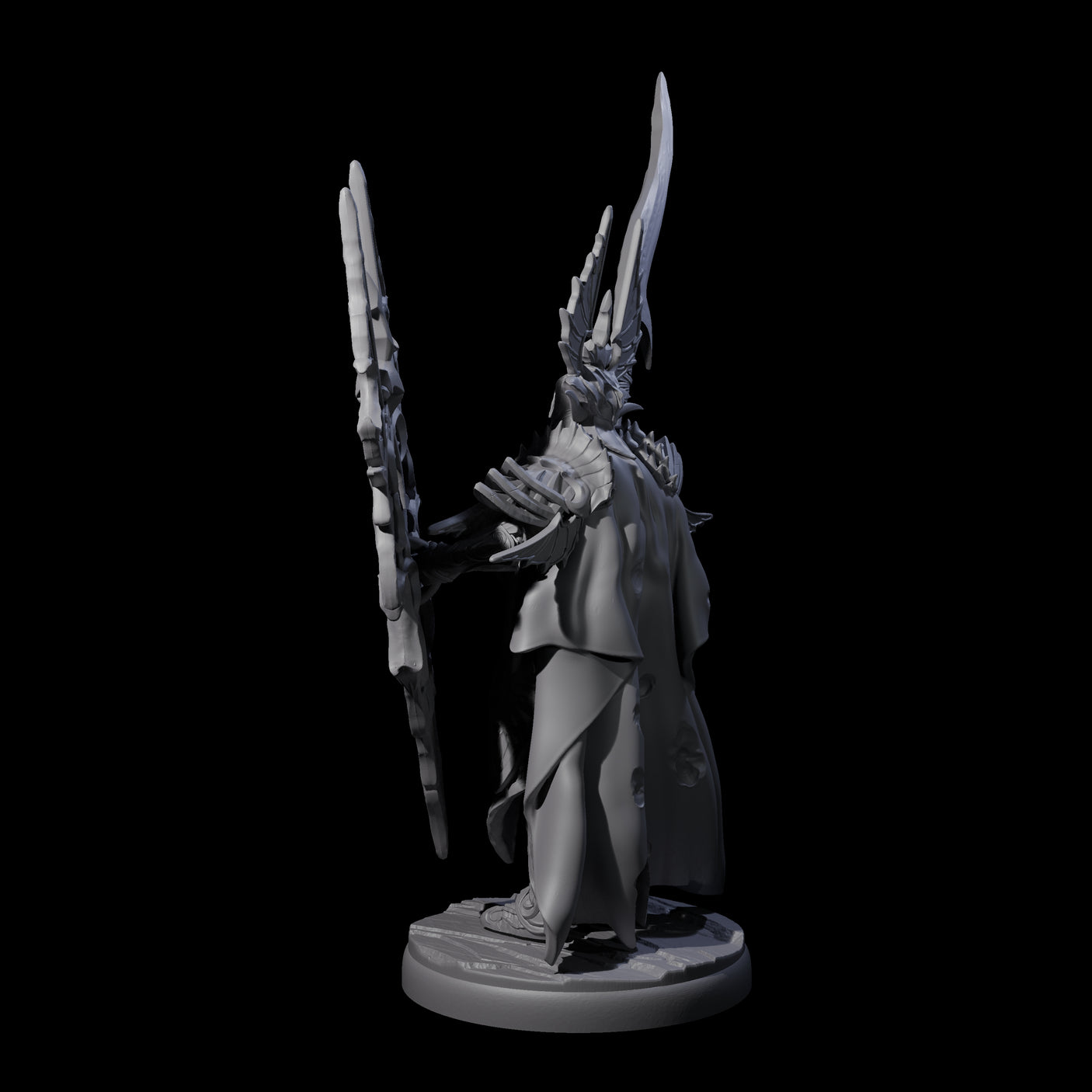Steadfast Dark Elf Guard I Miniature for Dungeons and Dragons, Pathfinder or other TTRPGs