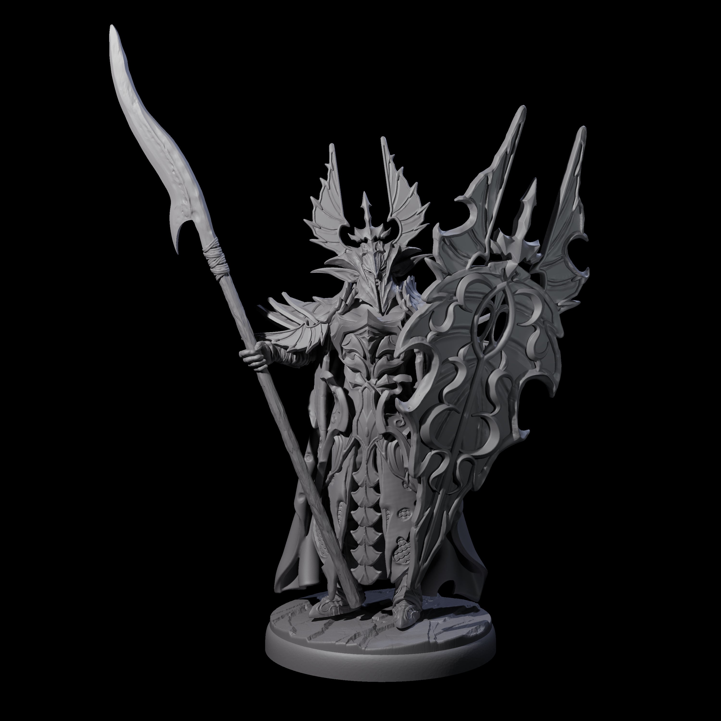 Steadfast Dark Elf Guard I Miniature for Dungeons and Dragons, Pathfinder or other TTRPGs