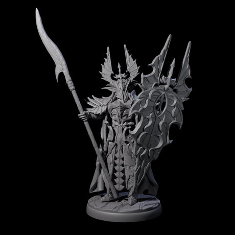 Steadfast Dark Elf Guard I Miniature for Dungeons and Dragons, Pathfinder or other TTRPGs