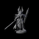 Steadfast Dark Elf Guard J Miniature for Dungeons and Dragons, Pathfinder or other TTRPGs