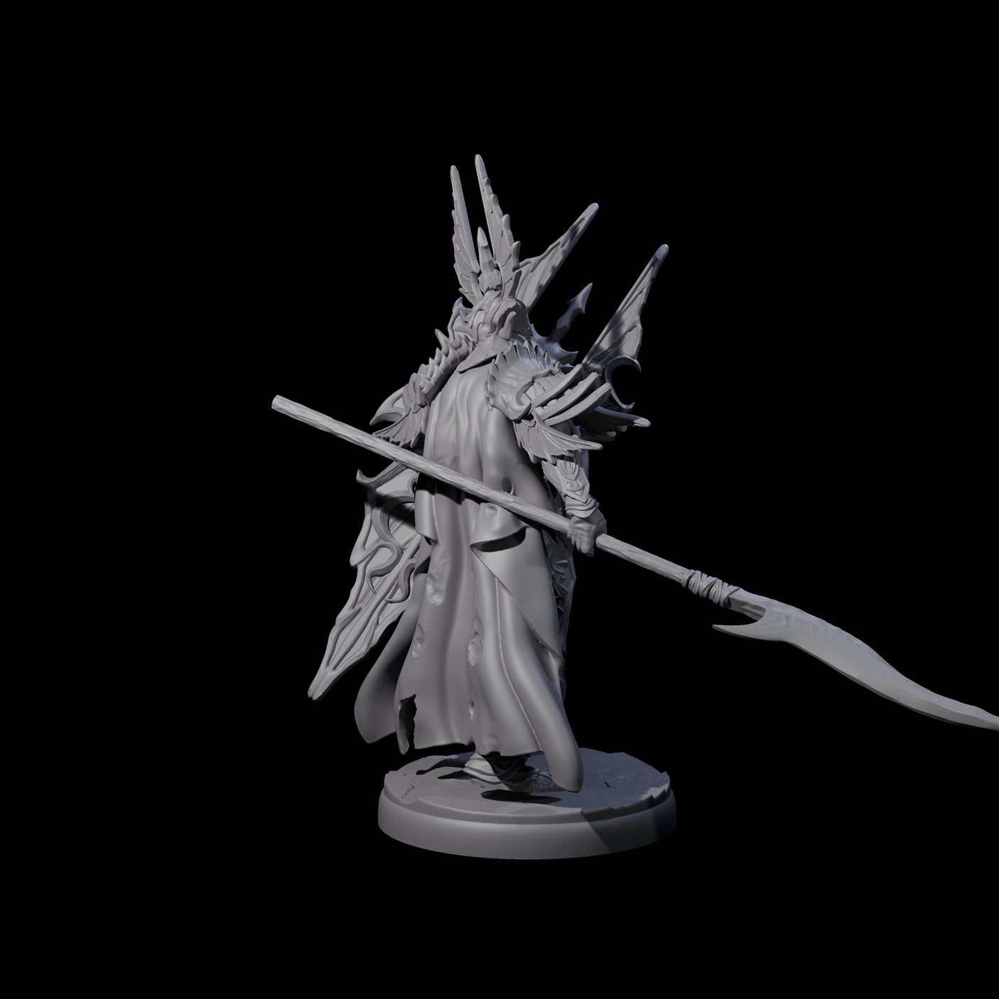 Steadfast Dark Elf Guard J Miniature for Dungeons and Dragons, Pathfinder or other TTRPGs