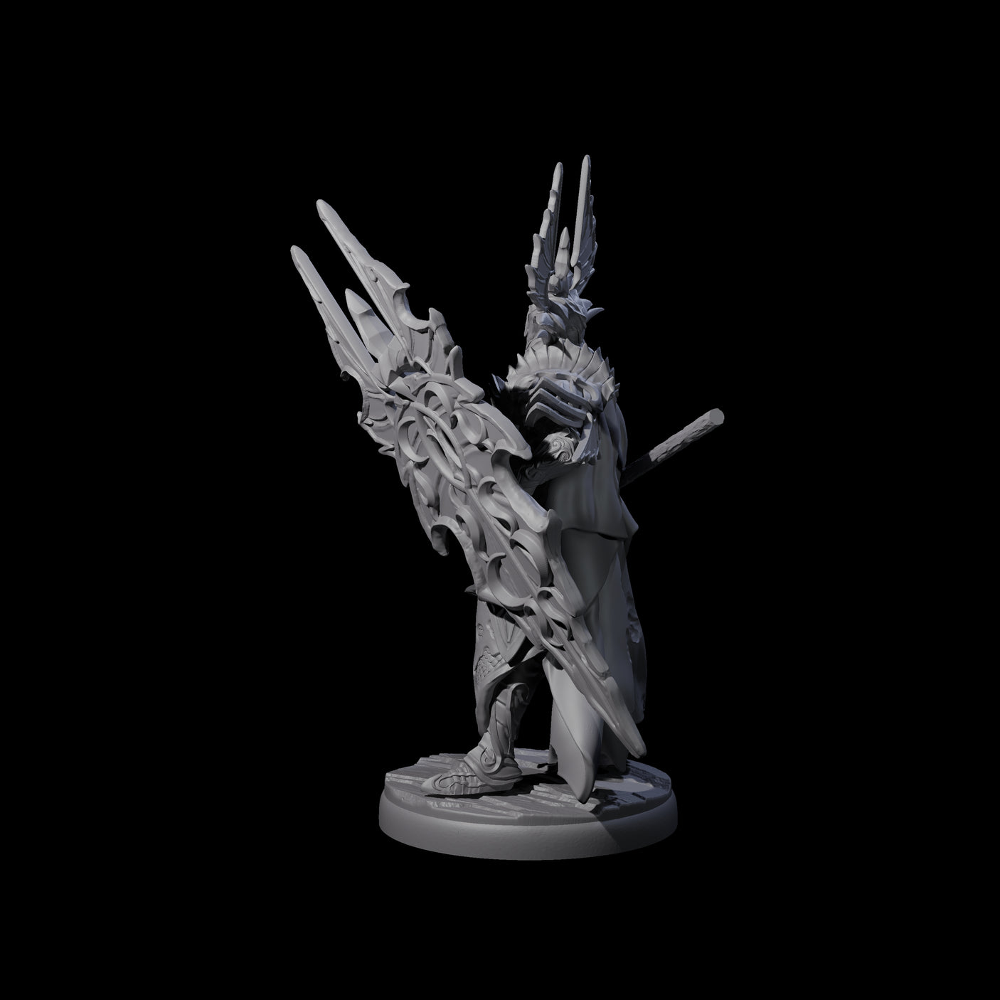 Steadfast Dark Elf Guard J Miniature for Dungeons and Dragons, Pathfinder or other TTRPGs