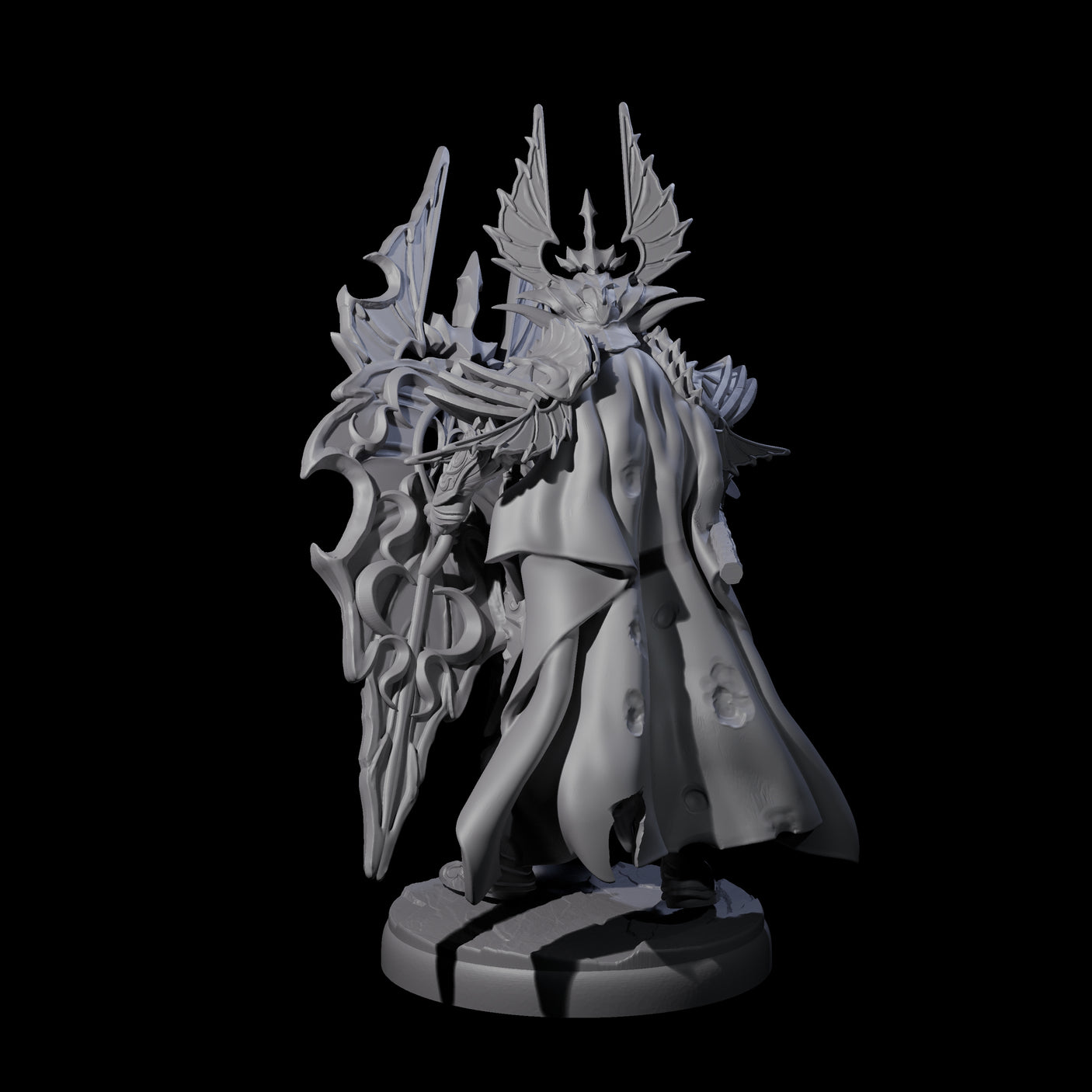 Steadfast Dark Elf Guard K Miniature for Dungeons and Dragons, Pathfinder or other TTRPGs