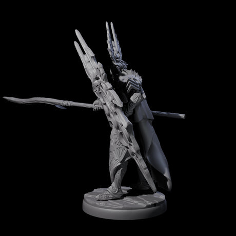 Steadfast Dark Elf Guard K Miniature for Dungeons and Dragons, Pathfinder or other TTRPGs