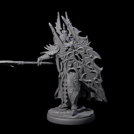 Steadfast Dark Elf Guard K Miniature for Dungeons and Dragons, Pathfinder or other TTRPGs