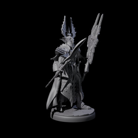 Steadfast Dark Elf Guard L Miniature for Dungeons and Dragons, Pathfinder or other TTRPGs
