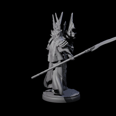 Steadfast Dark Elf Guard L Miniature for Dungeons and Dragons, Pathfinder or other TTRPGs