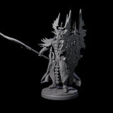 Steadfast Dark Elf Guard L Miniature for Dungeons and Dragons, Pathfinder or other TTRPGs