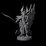 Steadfast Dark Elf Guard L Miniature for Dungeons and Dragons, Pathfinder or other TTRPGs