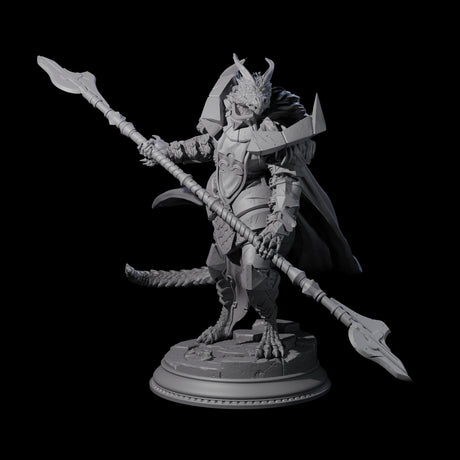 Steadfast Dragonborn General Miniature for Dungeons and Dragons, Pathfinder or other TTRPGs