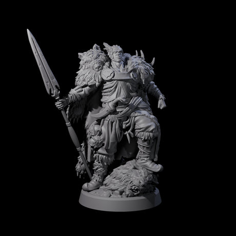 Steadfast Half Orc Hunter Miniature for Dungeons and Dragons, Pathfinder or other TTRPGs