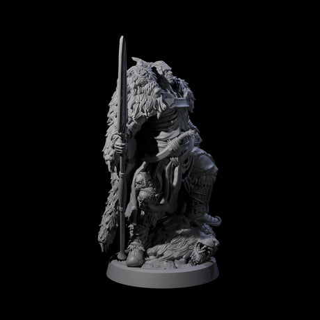 Steadfast Half Orc Hunter Miniature for Dungeons and Dragons, Pathfinder or other TTRPGs