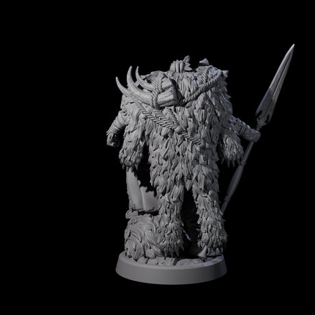 Steadfast Half Orc Hunter Miniature for Dungeons and Dragons, Pathfinder or other TTRPGs