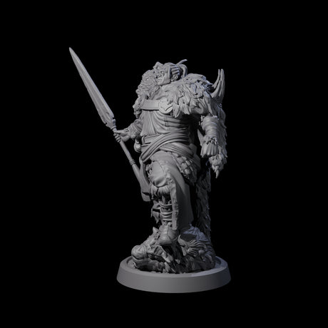 Steadfast Half Orc Hunter Miniature for Dungeons and Dragons, Pathfinder or other TTRPGs