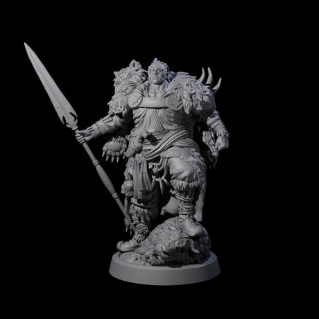 Steadfast Half Orc Hunter Miniature for Dungeons and Dragons, Pathfinder or other TTRPGs