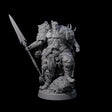 Steadfast Half Orc Hunter Miniature for Dungeons and Dragons, Pathfinder or other TTRPGs