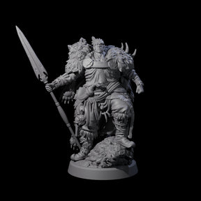 Steadfast Half Orc Hunter Miniature for Dungeons and Dragons, Pathfinder or other TTRPGs