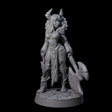 Steadfast Tiefling Fighter Miniature for Dungeons and Dragons, Pathfinder or other TTRPGs