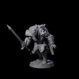Stealthing Half Orc Fighter Miniature for Dungeons and Dragons, Pathfinder or other TTRPGs