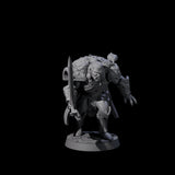 Stealthing Half Orc Fighter Miniature for Dungeons and Dragons, Pathfinder or other TTRPGs