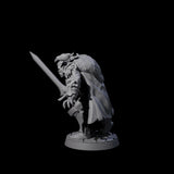 Stealthing Half Orc Fighter Miniature for Dungeons and Dragons, Pathfinder or other TTRPGs