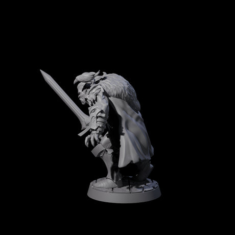 Stealthing Half Orc Fighter Miniature for Dungeons and Dragons, Pathfinder or other TTRPGs