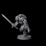 Stealthing Half Orc Fighter Miniature for Dungeons and Dragons, Pathfinder or other TTRPGs