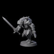 Stealthing Half Orc Fighter Miniature for Dungeons and Dragons, Pathfinder or other TTRPGs