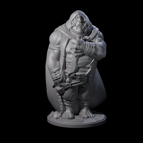 Stealthy Ogre Assassin Miniature for Dungeons and Dragons, Pathfinder or other TTRPGs
