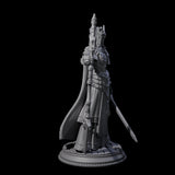 Steely Armoured Cleric Miniature for Dungeons and Dragons, Pathfinder or other TTRPGs