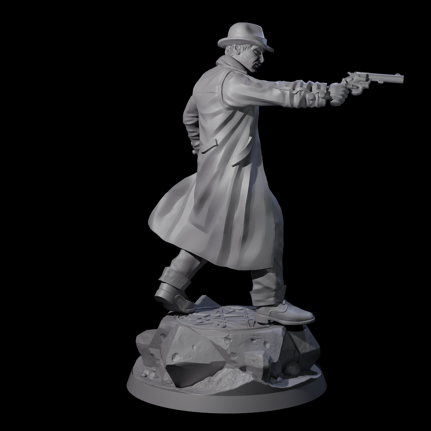 Steely Human Investigator Miniature for Dungeons and Dragons, Pathfinder or other TTRPGs