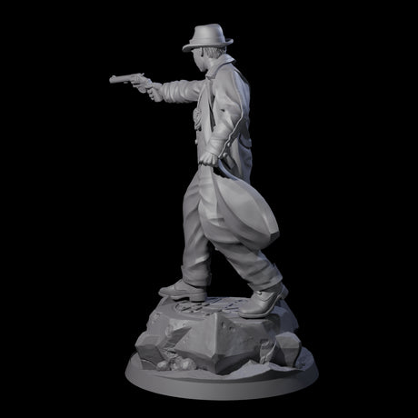 Steely Human Investigator Miniature for Dungeons and Dragons, Pathfinder or other TTRPGs