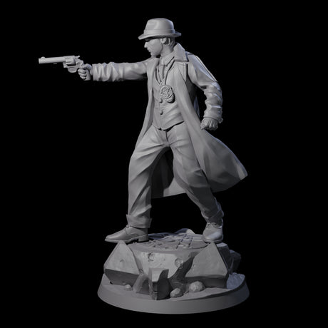 Steely Human Investigator Miniature for Dungeons and Dragons, Pathfinder or other TTRPGs
