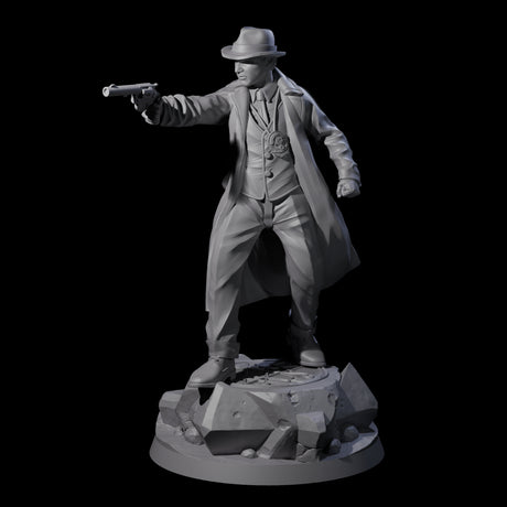 Steely Human Investigator Miniature for Dungeons and Dragons, Pathfinder or other TTRPGs