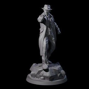 Steely Human Investigator Miniature for Dungeons and Dragons, Pathfinder or other TTRPGs