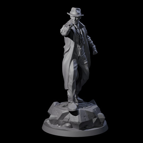 Steely Human Investigator Miniature for Dungeons and Dragons, Pathfinder or other TTRPGs