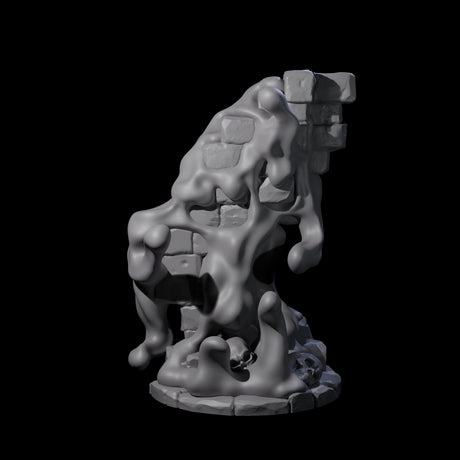 Sticky Gray Ooze Miniature for Dungeons and Dragons, Pathfinder or other TTRPGs