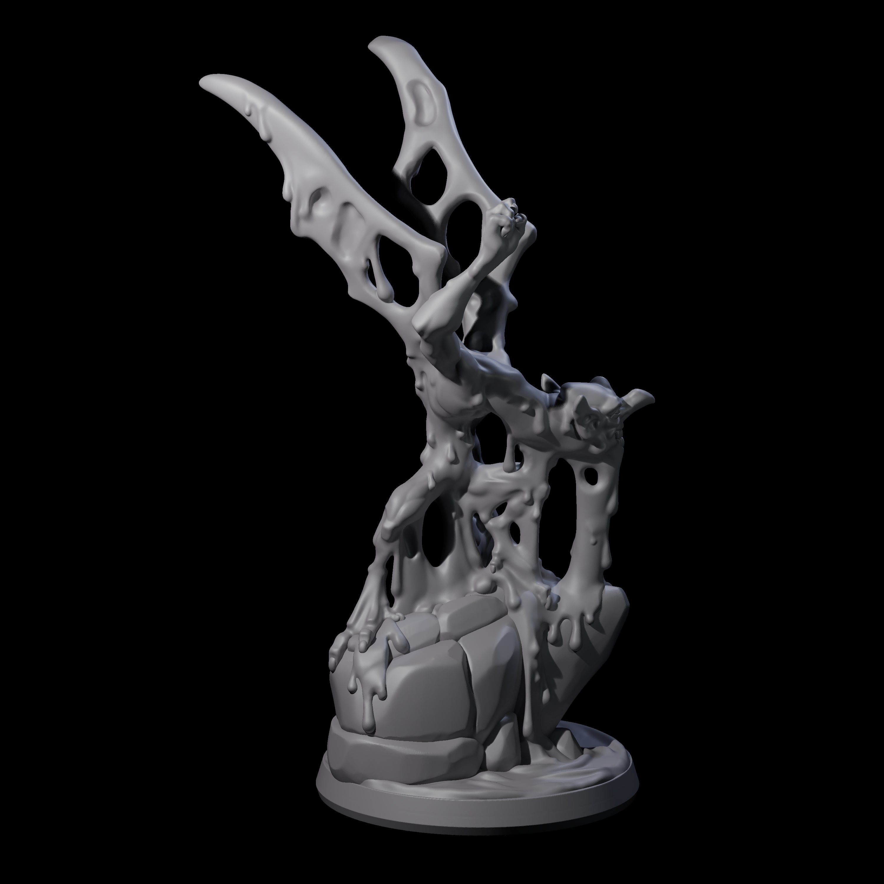 Sticky Mud Mephit Miniature for Dungeons and Dragons, Pathfinder or other TTRPGs