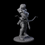 Stiga - Roaming Hunteress Miniature for Dungeons and Dragons, Pathfinder or other TTRPGs