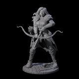 Stiga - Roaming Hunteress Miniature for Dungeons and Dragons, Pathfinder or other TTRPGs