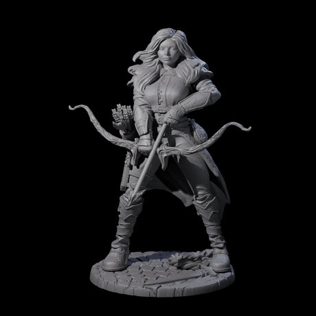Stiga - Roaming Hunteress Miniature for Dungeons and Dragons, Pathfinder or other TTRPGs