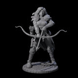 Stiga - Roaming Hunteress Miniature for Dungeons and Dragons, Pathfinder or other TTRPGs