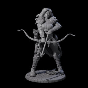 Stiga - Roaming Hunteress Miniature for Dungeons and Dragons, Pathfinder or other TTRPGs